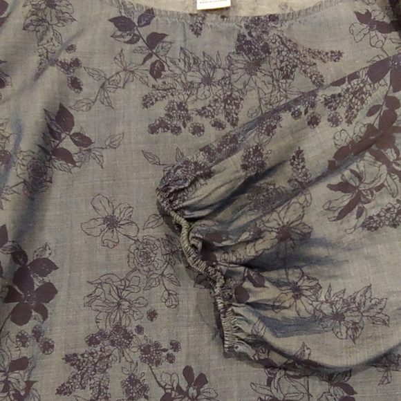 LizClaiborn. Floral Print Sash Top - Picture 5 of 5